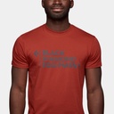 Stacked Logo Short Sleeves (2023) Red Rock