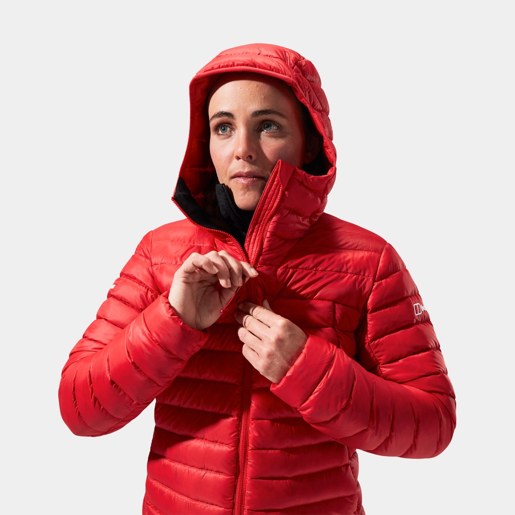 Mountain Seeker MW Down Hoody Women (2022) Goji Berry / Haute Red