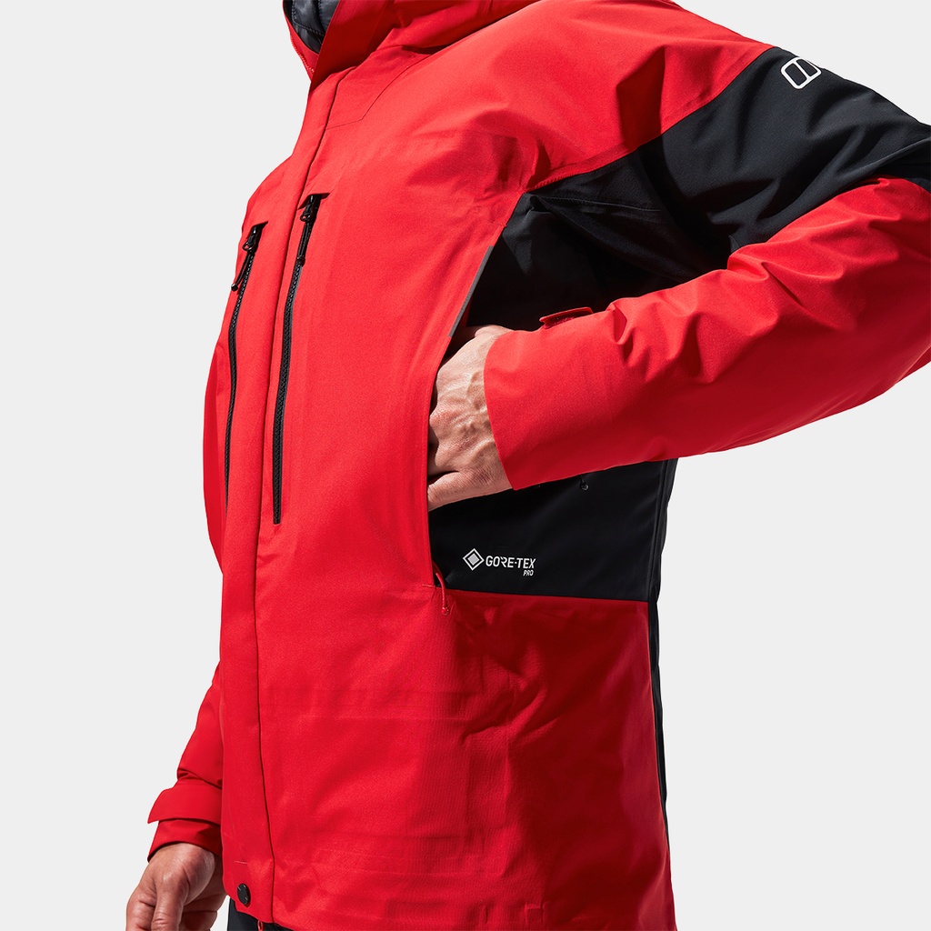 Mountain Guide GTX Pro Jacket (2022) Goji Berry / Jet Black