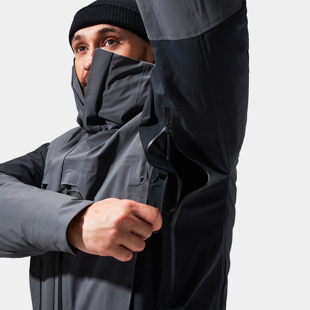 Mountain Guide GTX Pro Jacket (2022) Grey Pinstripe / Jet Black