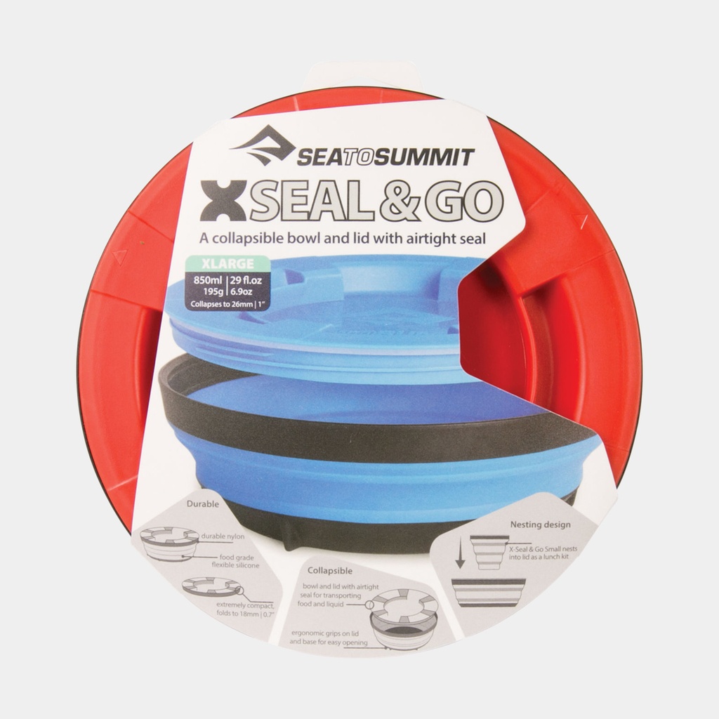 X-Seal & Go Collapsible Food Container X-Large Red