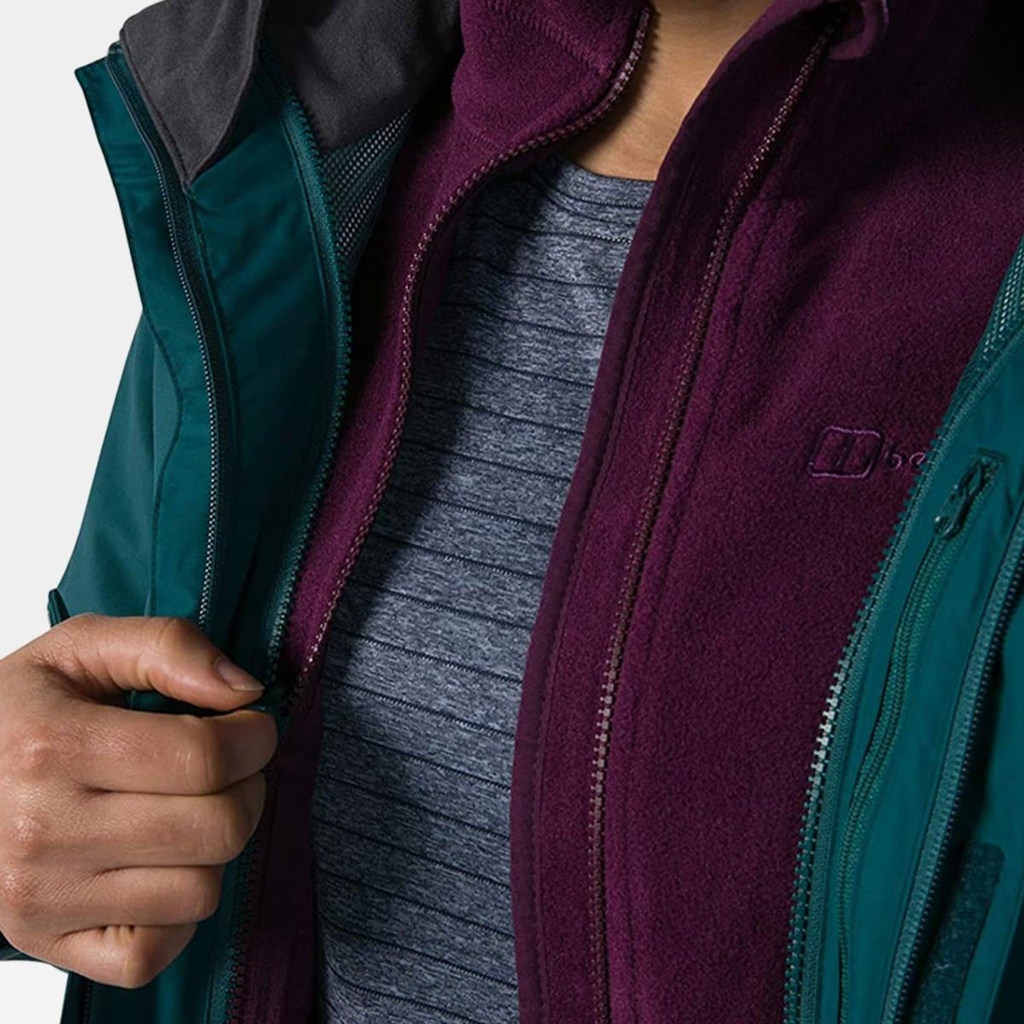 Hillwalker Interactive Waterproof Shell Jacket Women Atlantic Deep