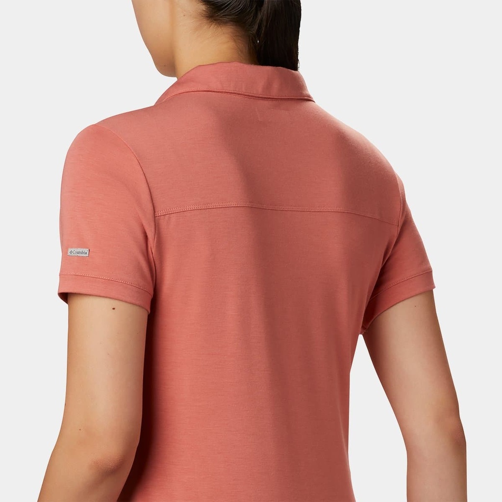 Essential Elements Polo Women Salmon