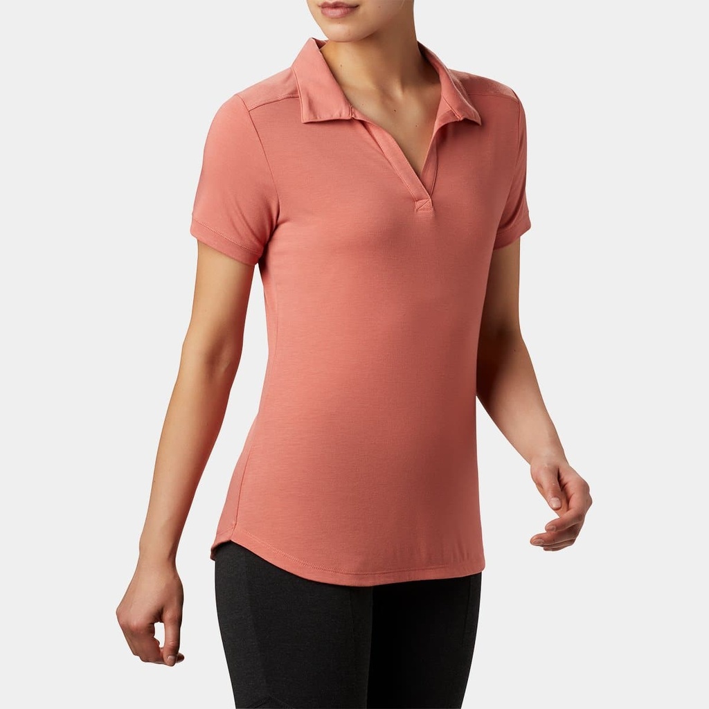 Essential Elements Polo Women Salmon