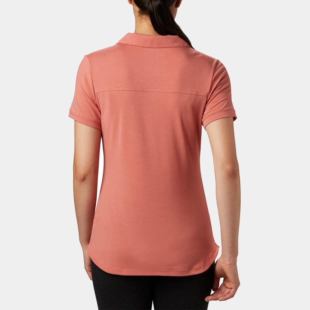 Essential Elements Polo Women Salmon