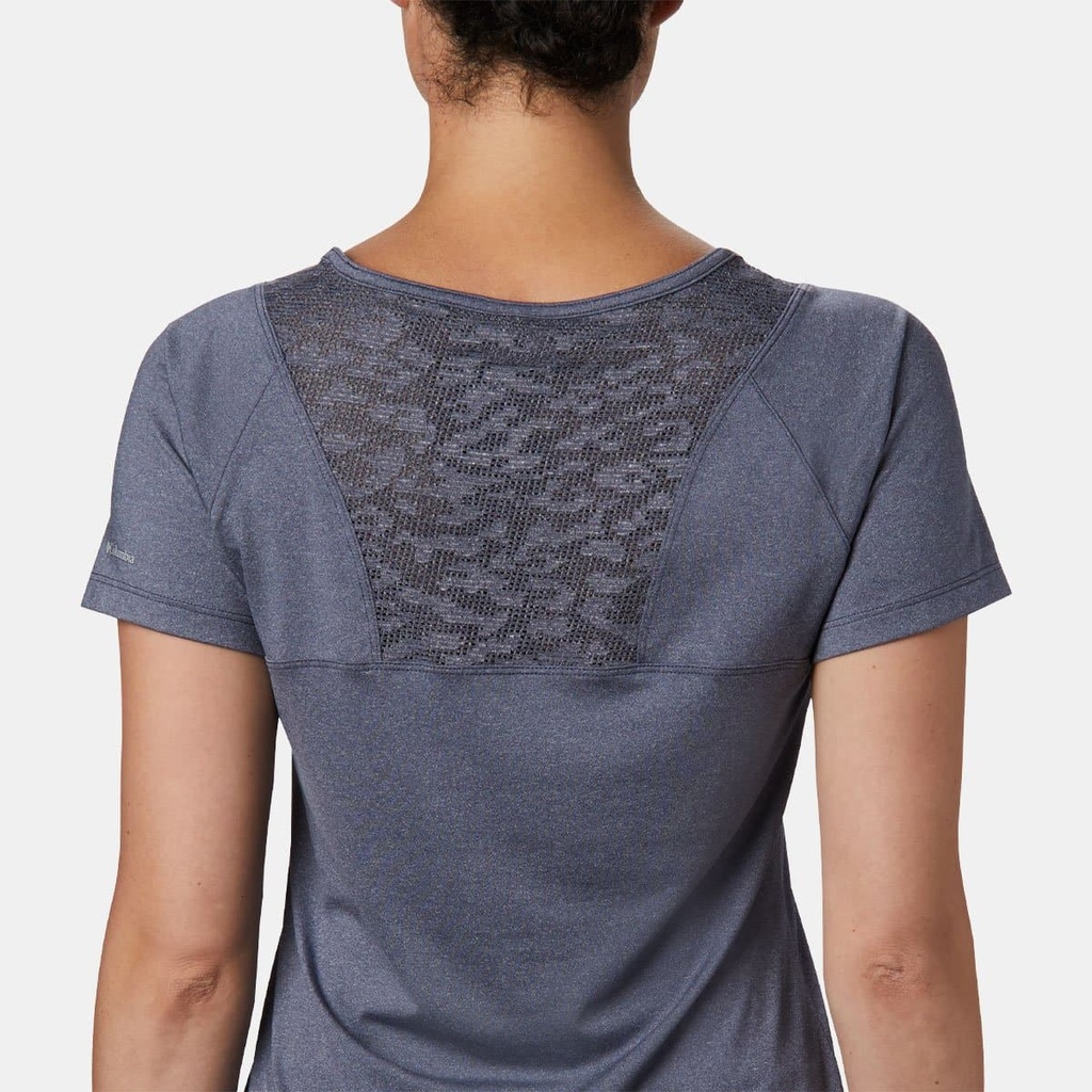 Peak To Point II Short Sleeves Tee Women Nocturnal Heather