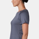 Peak To Point II Short Sleeves Tee Women Nocturnal Heather