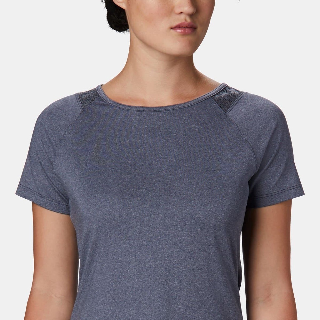 Peak To Point II Short Sleeves Tee Women Nocturnal Heather