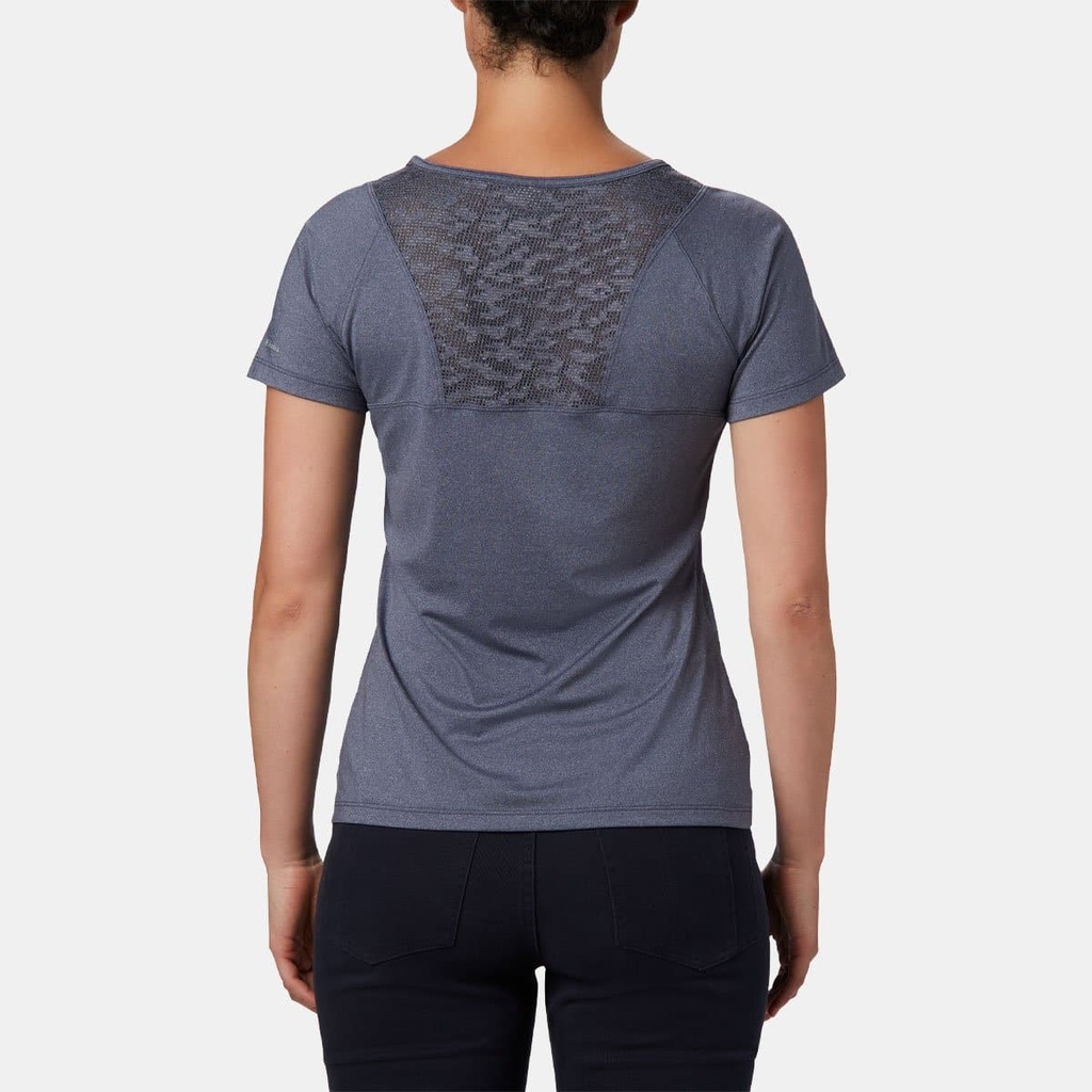 Peak To Point II Short Sleeves Tee Women Nocturnal Heather