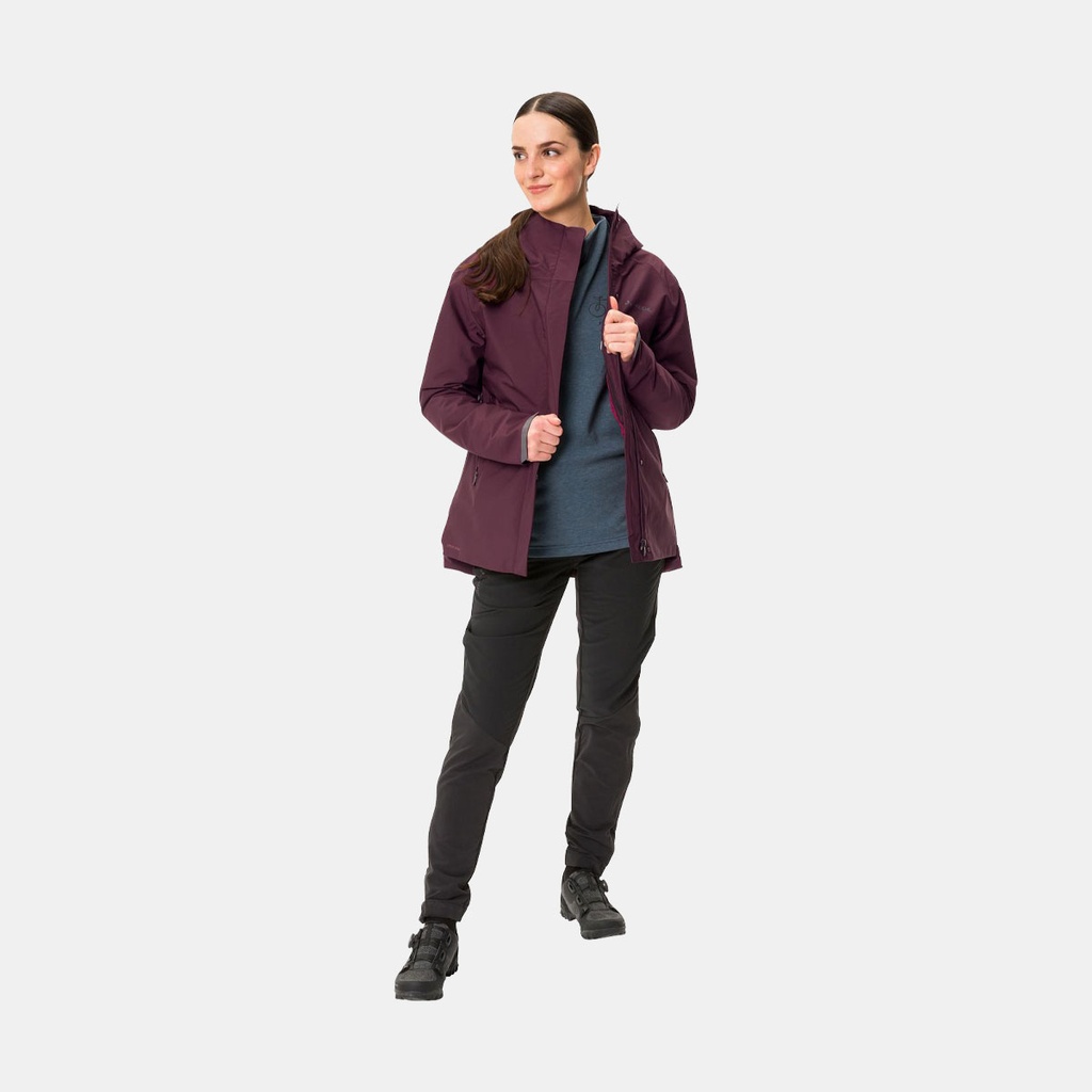 Cyclist Warm Rain Jacket Women Cassis