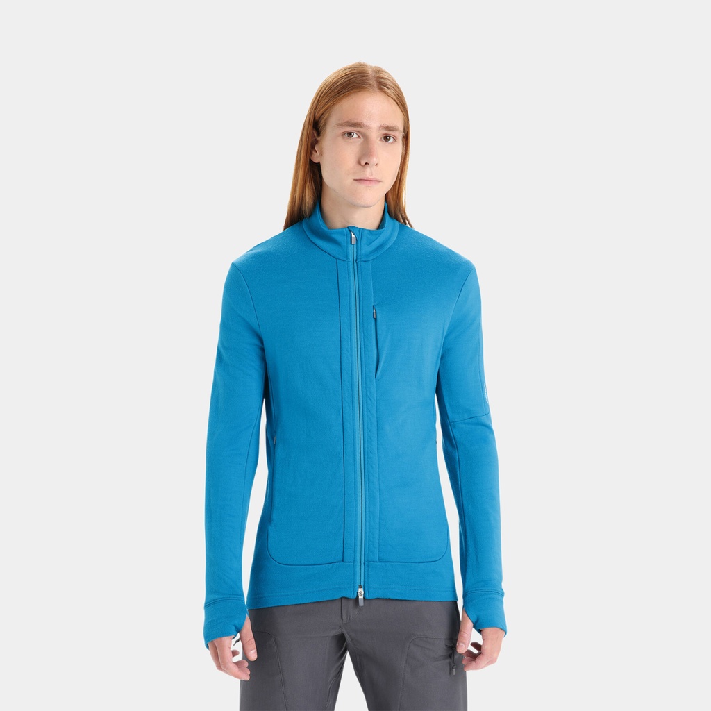 Quantum III Long Sleeves Zip Geo Blue