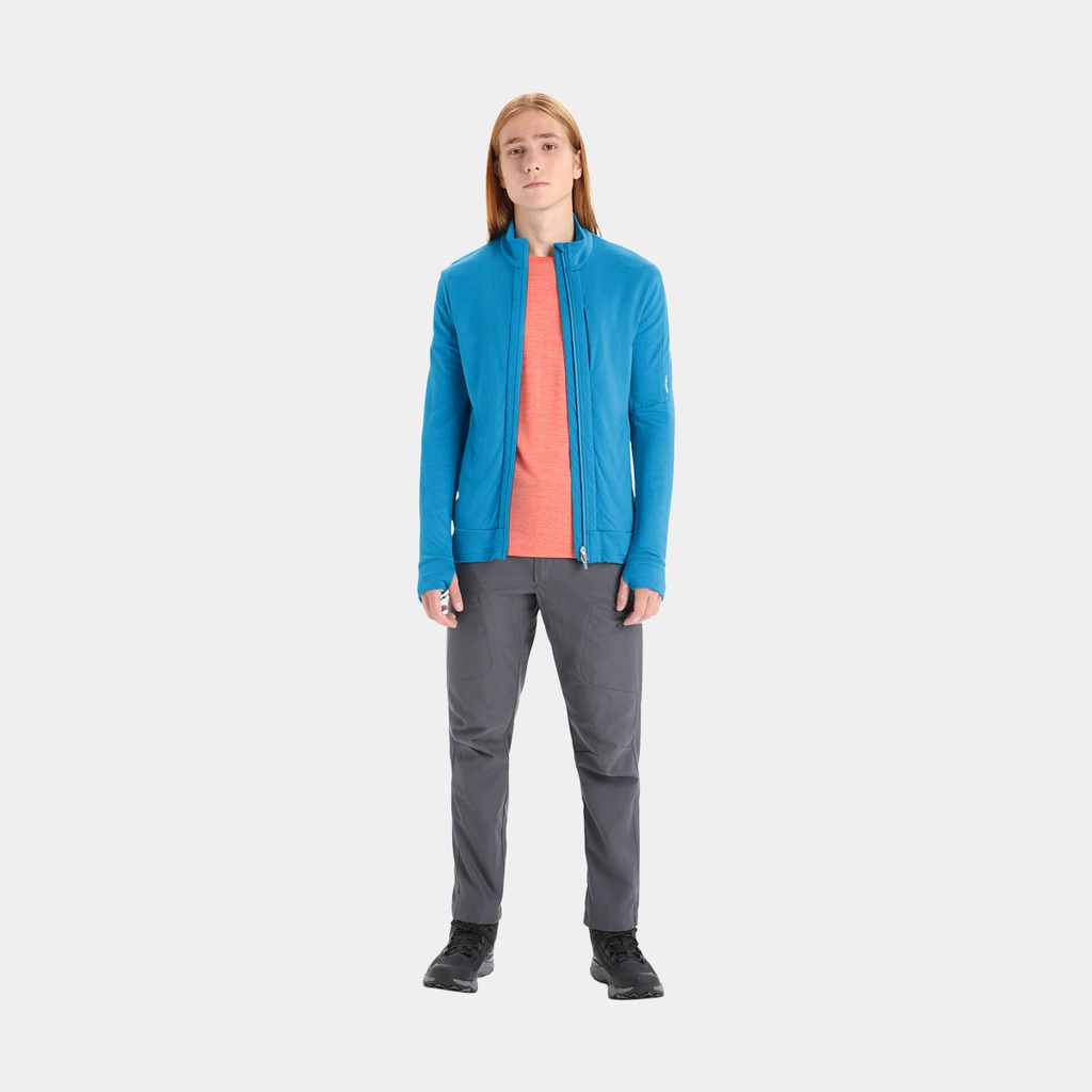 Quantum III Long Sleeves Zip Geo Blue