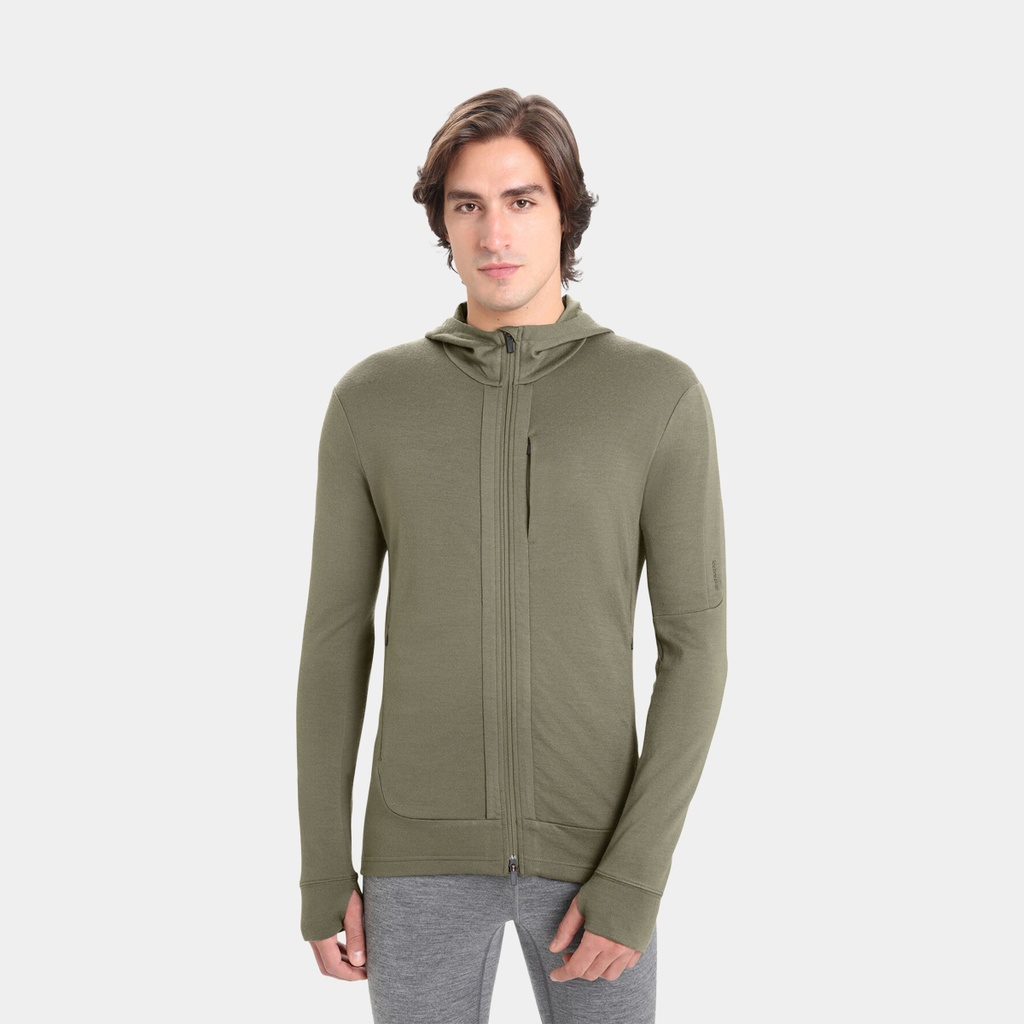 Quantum III Long Sleeves Zip Hoodie Loden