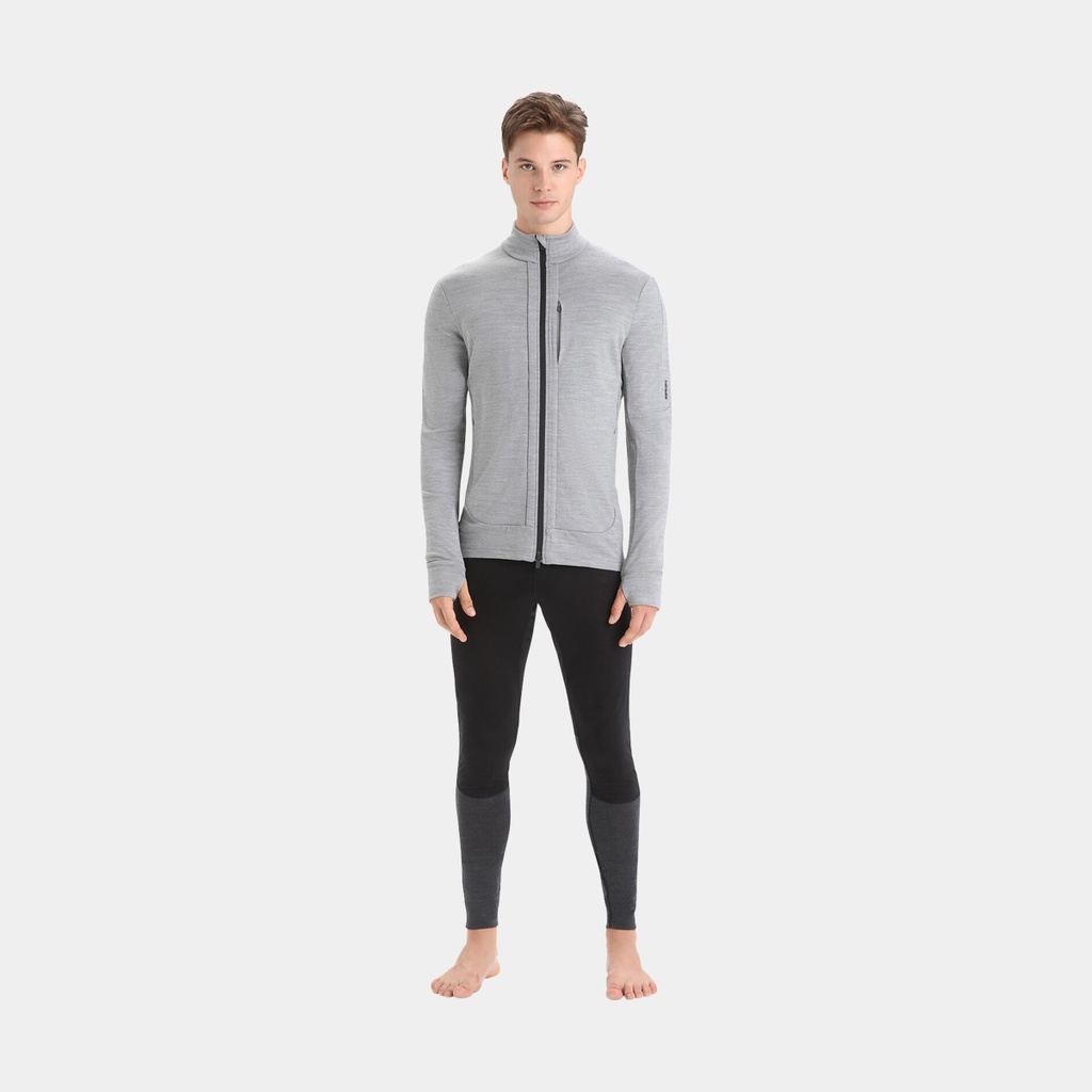 Quantum III Long Sleeves Zip Metro Heather / Black