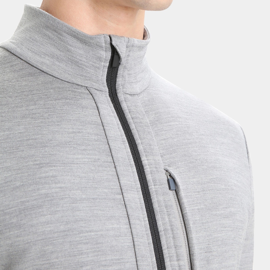 Quantum III Long Sleeves Zip Metro Heather / Black