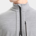 Quantum III Long Sleeves Zip Metro Heather / Black