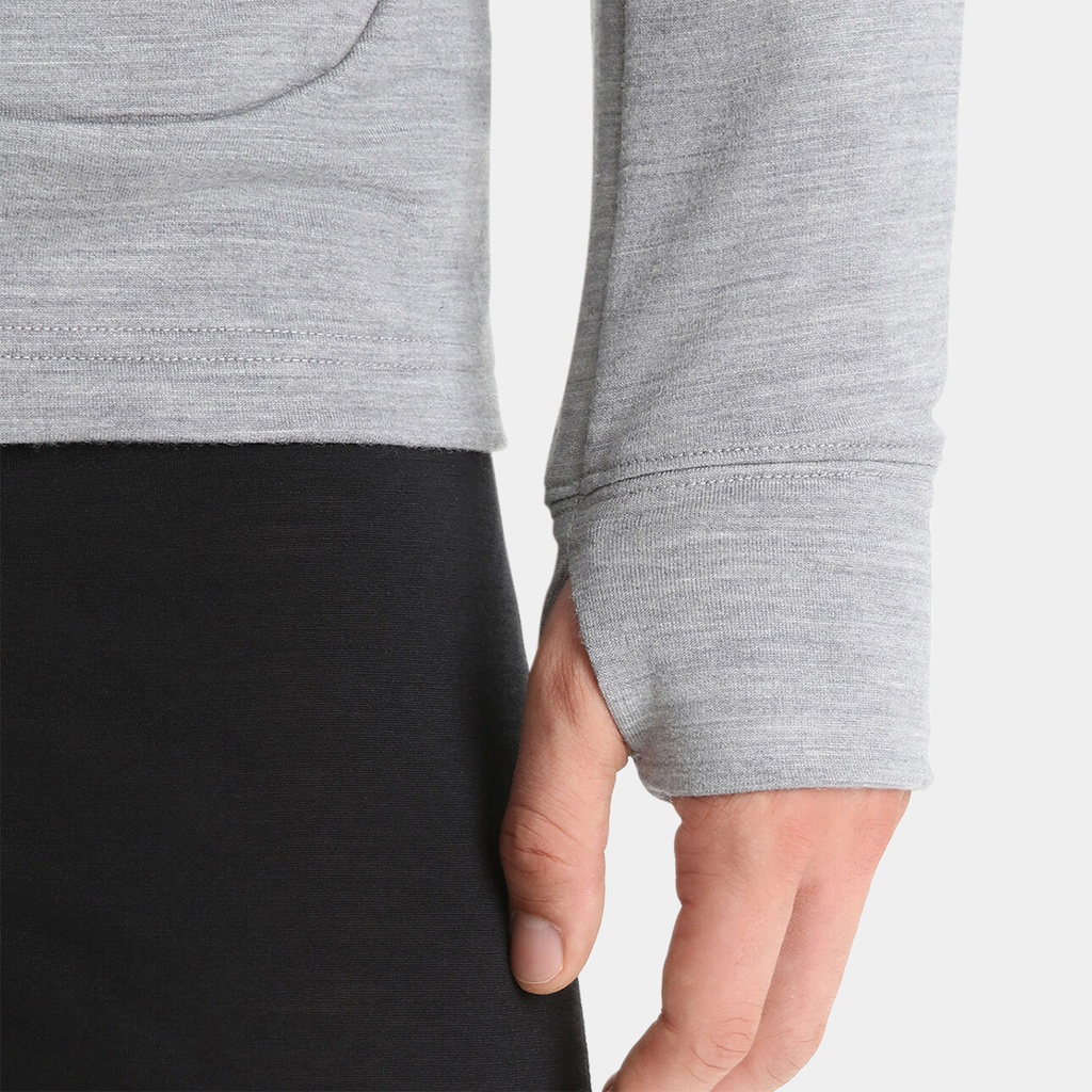 Quantum III Long Sleeves Zip Metro Heather / Black
