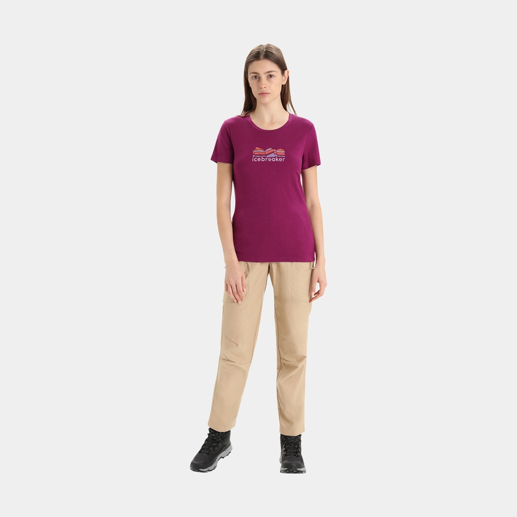 Tech Lite II Short Sleeves Tee Mountain Geology Women (2023) Go Berry