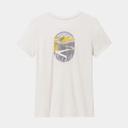 Denver Skyline Graphic Short Sleeve Tee Slim Fit Women Almond Heather