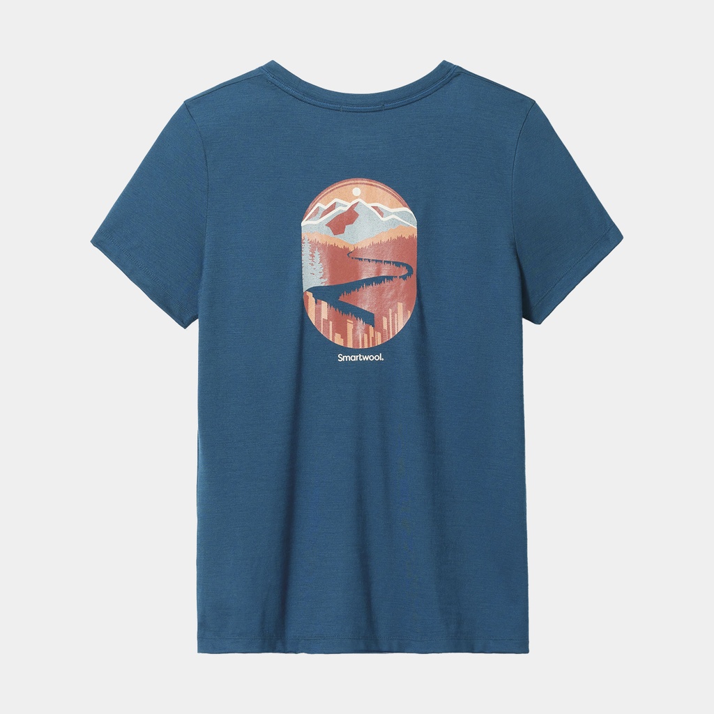 Denver Skyline Graphic Short Sleeve Tee Slim Fit Women Almond Heather (copie)