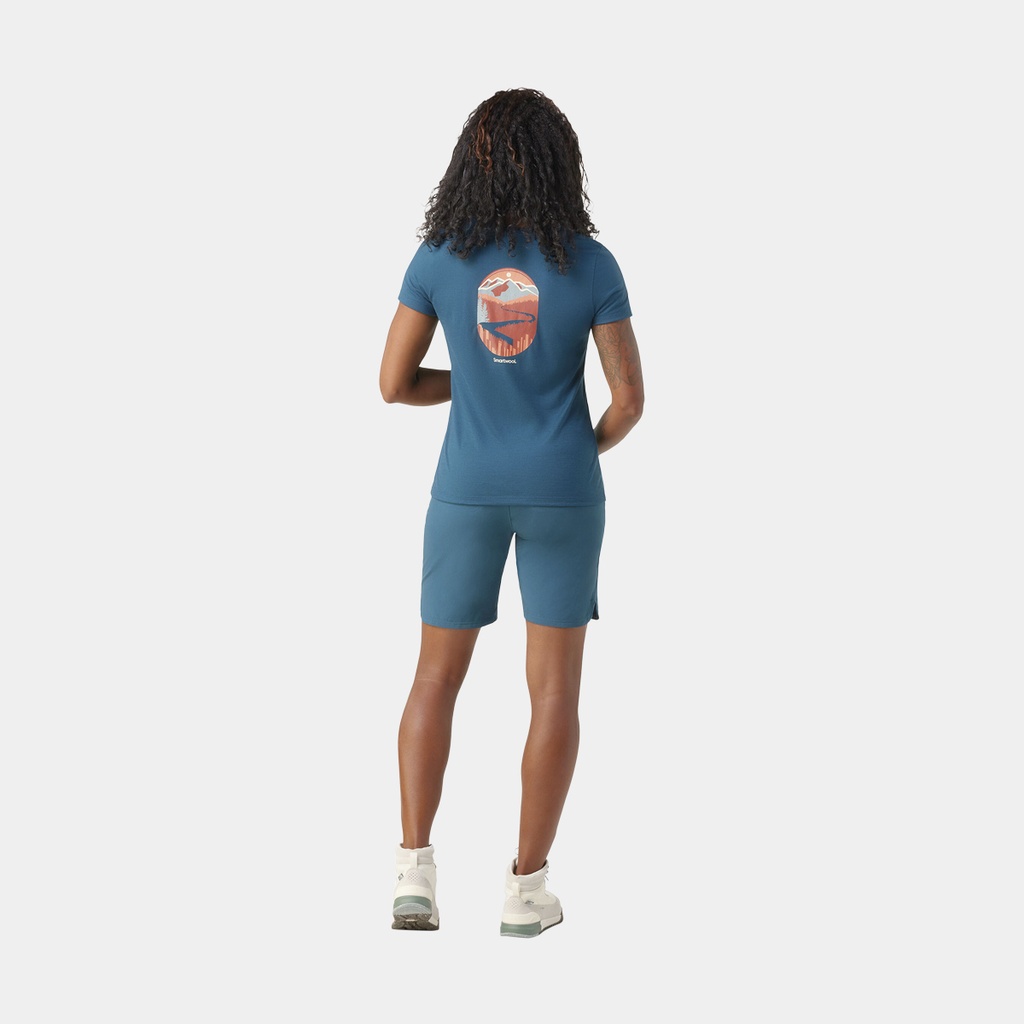 Denver Skyline Graphic Short Sleeve Tee Slim Fit Women Almond Heather (copie)