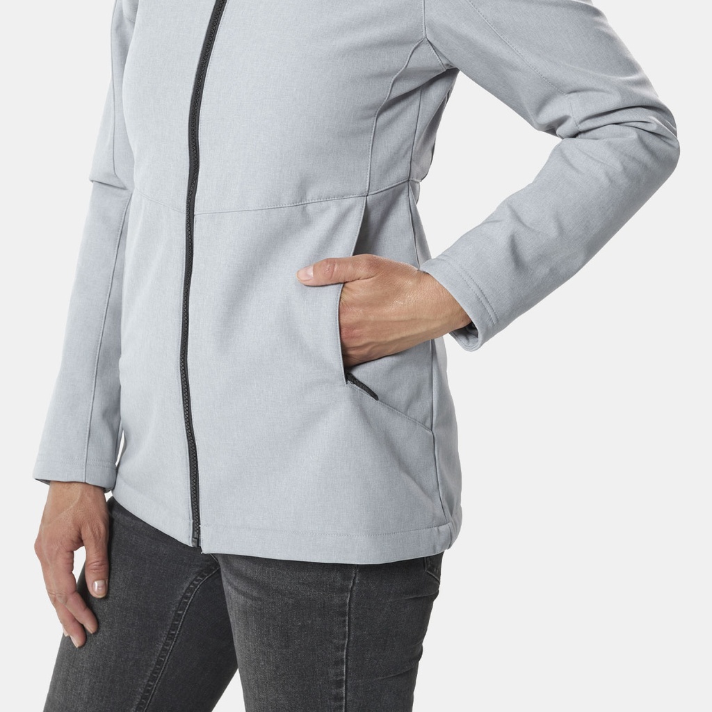 Jasper Softshell Jacket Women Heather Grey