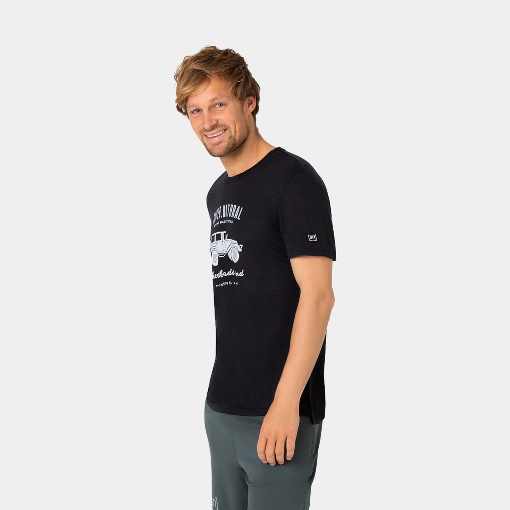 All Terrain Tee Jet Black Melange / Fresh White