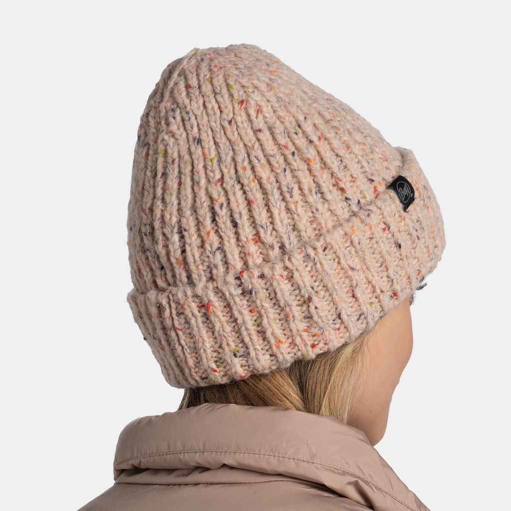 Knitted & Fleece Band Hat (2022) Kim Pale Pink