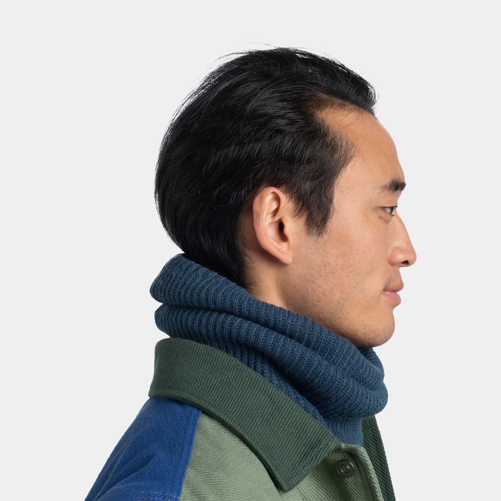 Knitted & Fleece Neckwarmer (2022) Rutger Steel Blue