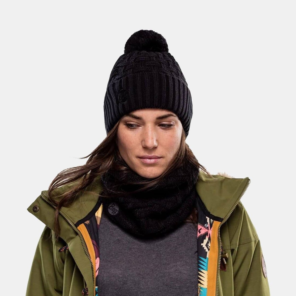 Knitted & Polar Hat Airon Black