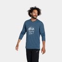 Mountain Call Long Sleeves Dark Denim Melange / Oyster Grey