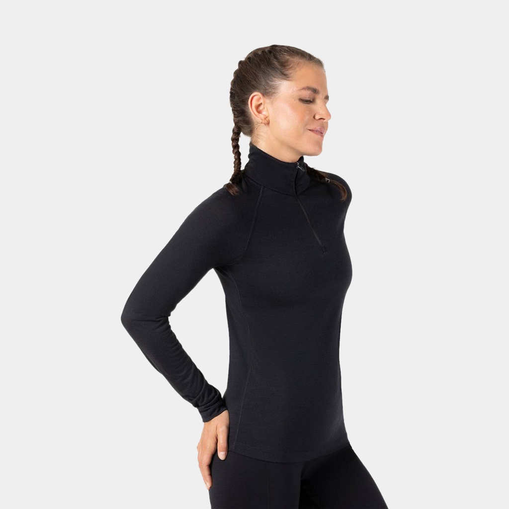 Base 1/4 Zip 175 Women Jet Black