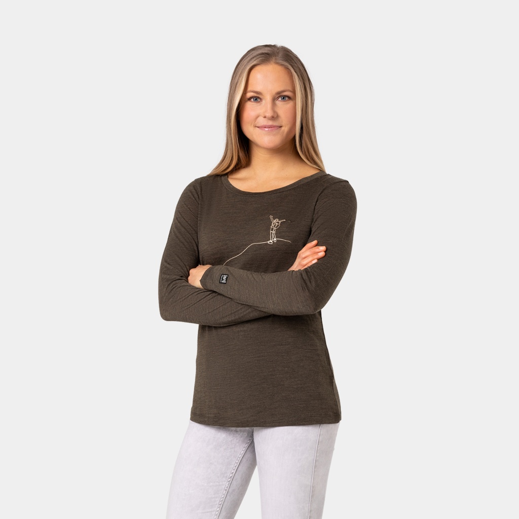 Mountain Love Long Sleeves Women Wine Tasting / Feather Grey / Gold (copie)
