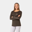 Mountain Love Long Sleeves Women Wine Tasting / Feather Grey / Gold (copie)