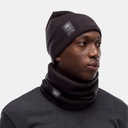 Knitted & Polar Hat Solid Black