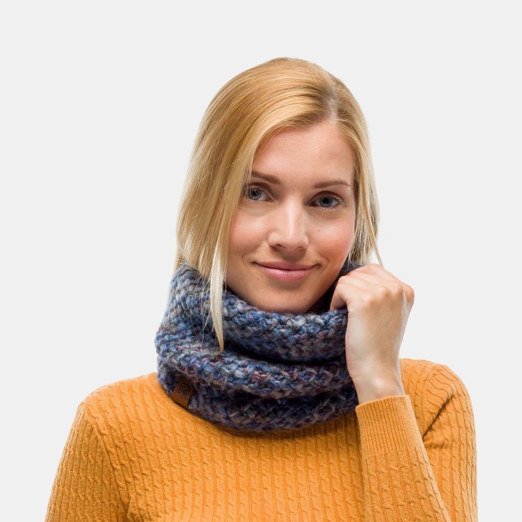 Knitted & Polar Neckwarmer Margo Blue