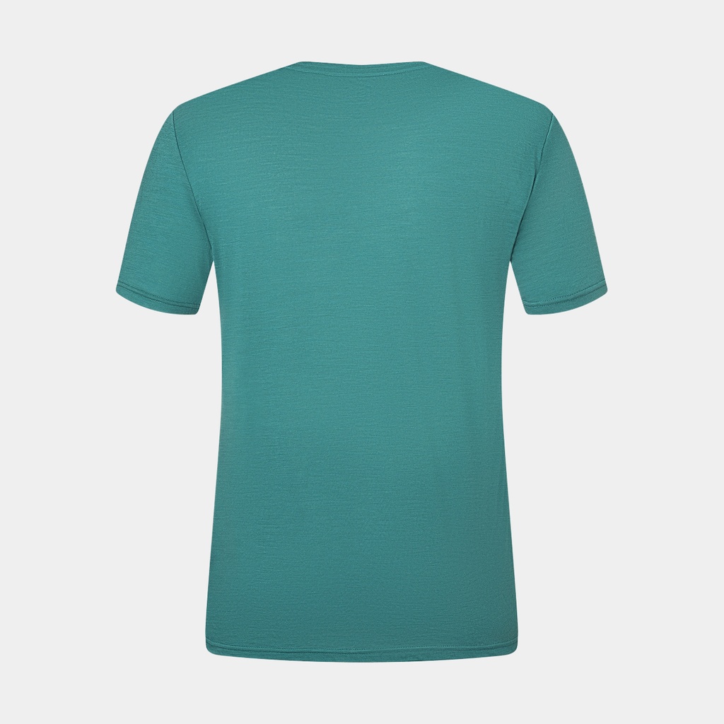 Beanie Tee (2022) Hydro Melange / Aurora Red