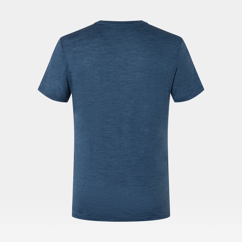 Bike Line Tee Dark Denim Melange / Feather Grey