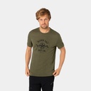 Burn Fat Tee Olive Night Melange / Jet Black