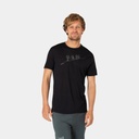 Hiking Tee Jet Black Melange / Celadan Green