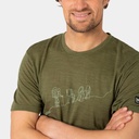 Hiking Tee Olive Night Melange / Celadan Green