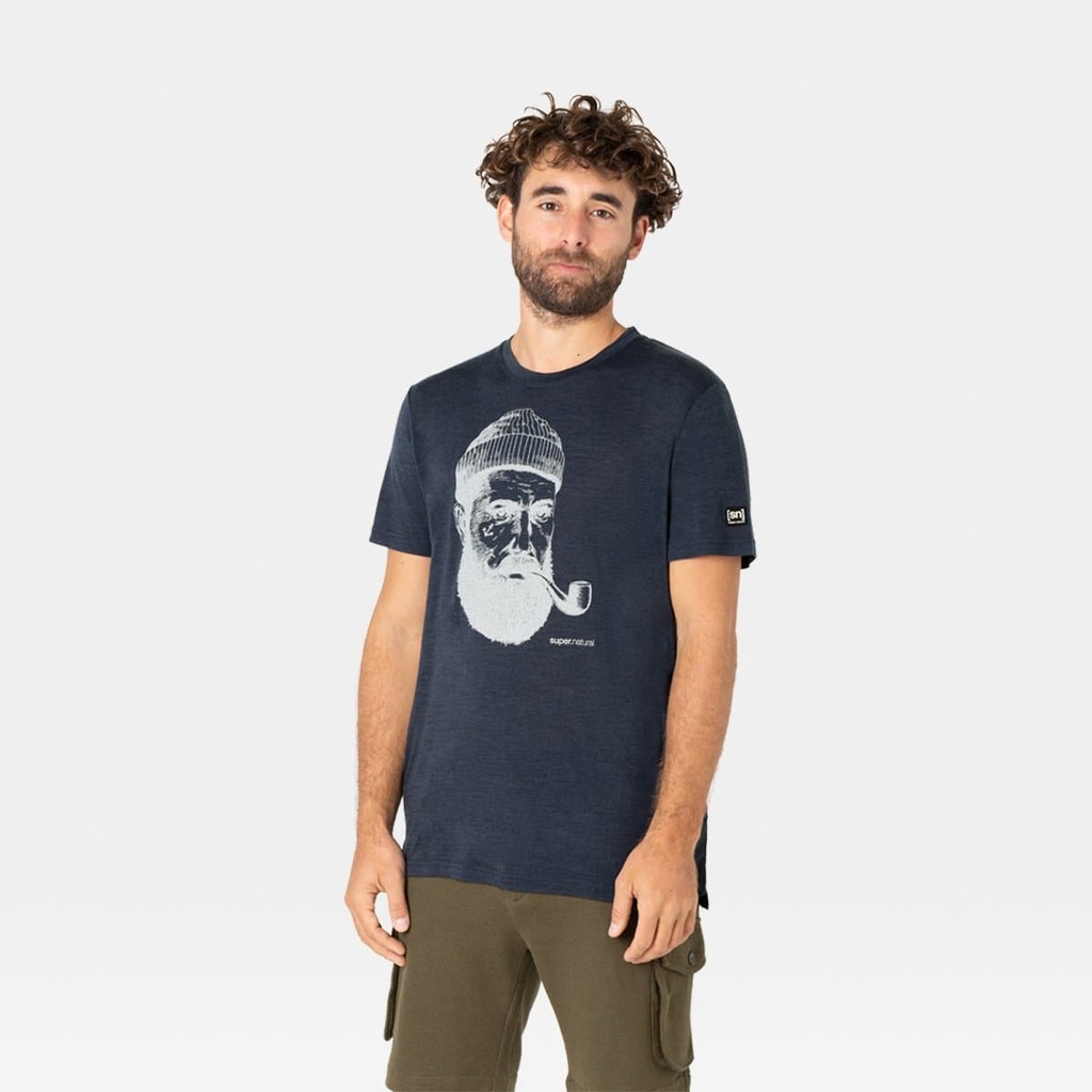 Sailor Tee Blue Iris Melange / Light Grey Sailor