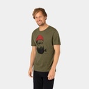 Sailor Tee Olive Night Melange / Jet Black / High Risk Red