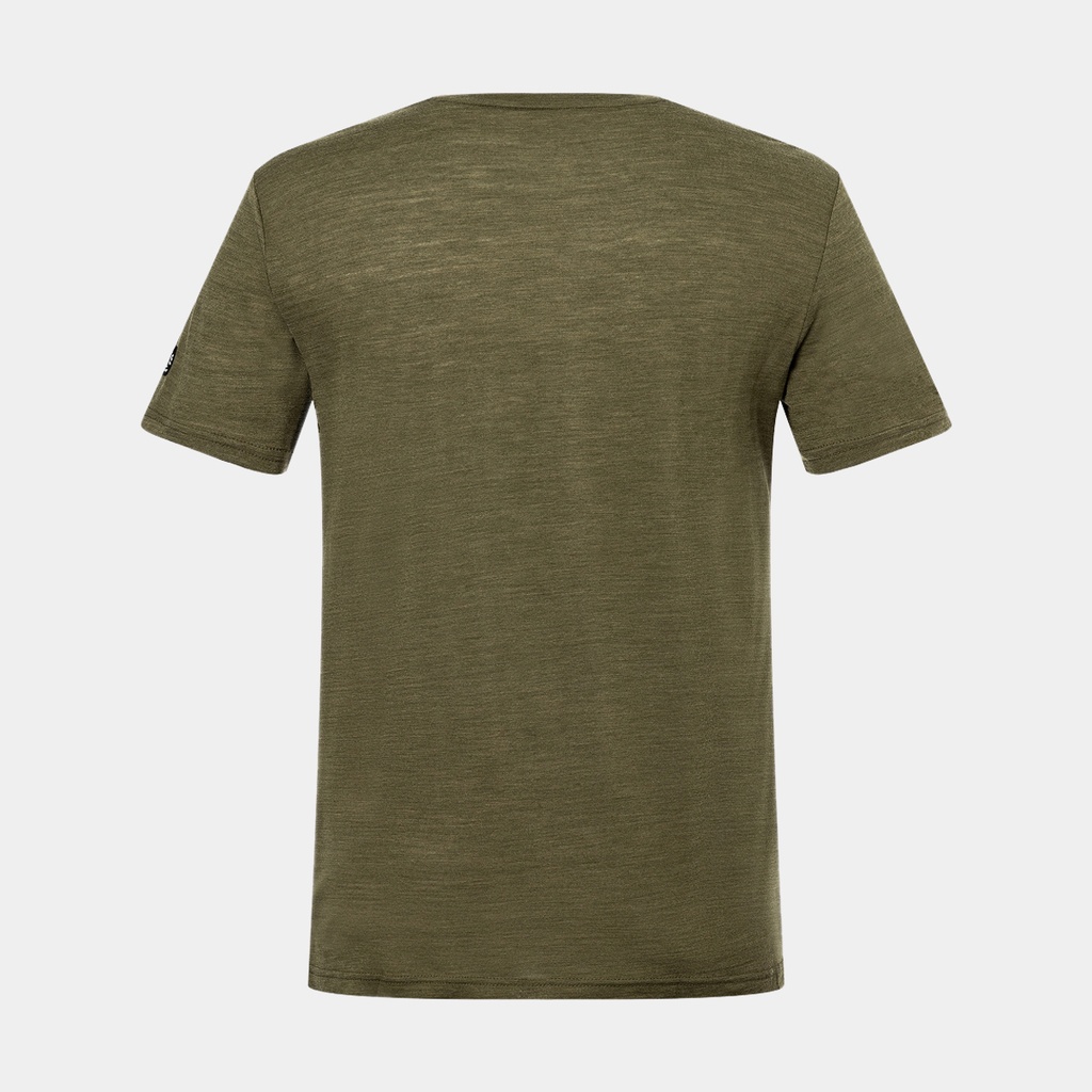 Sailor Tee Olive Night Melange / Jet Black / High Risk Red