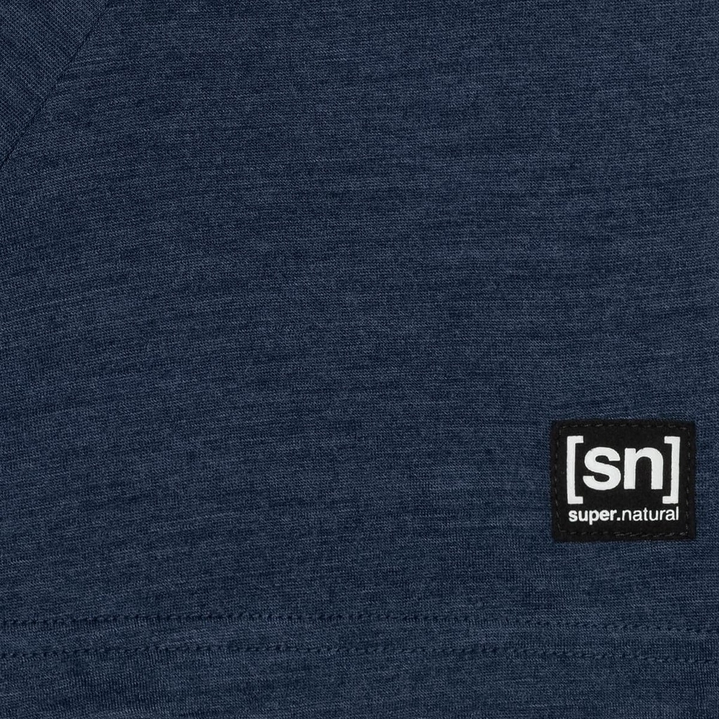 Surf Line Tee Blue Iris Melange / Feather Grey