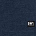 Surf Line Tee Blue Iris Melange / Feather Grey