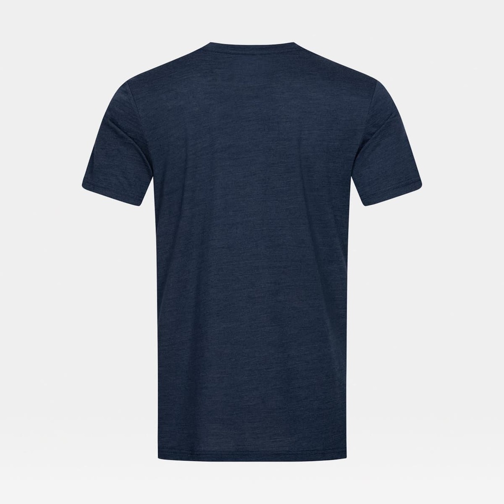 Surf Line Tee Blue Iris Melange / Feather Grey