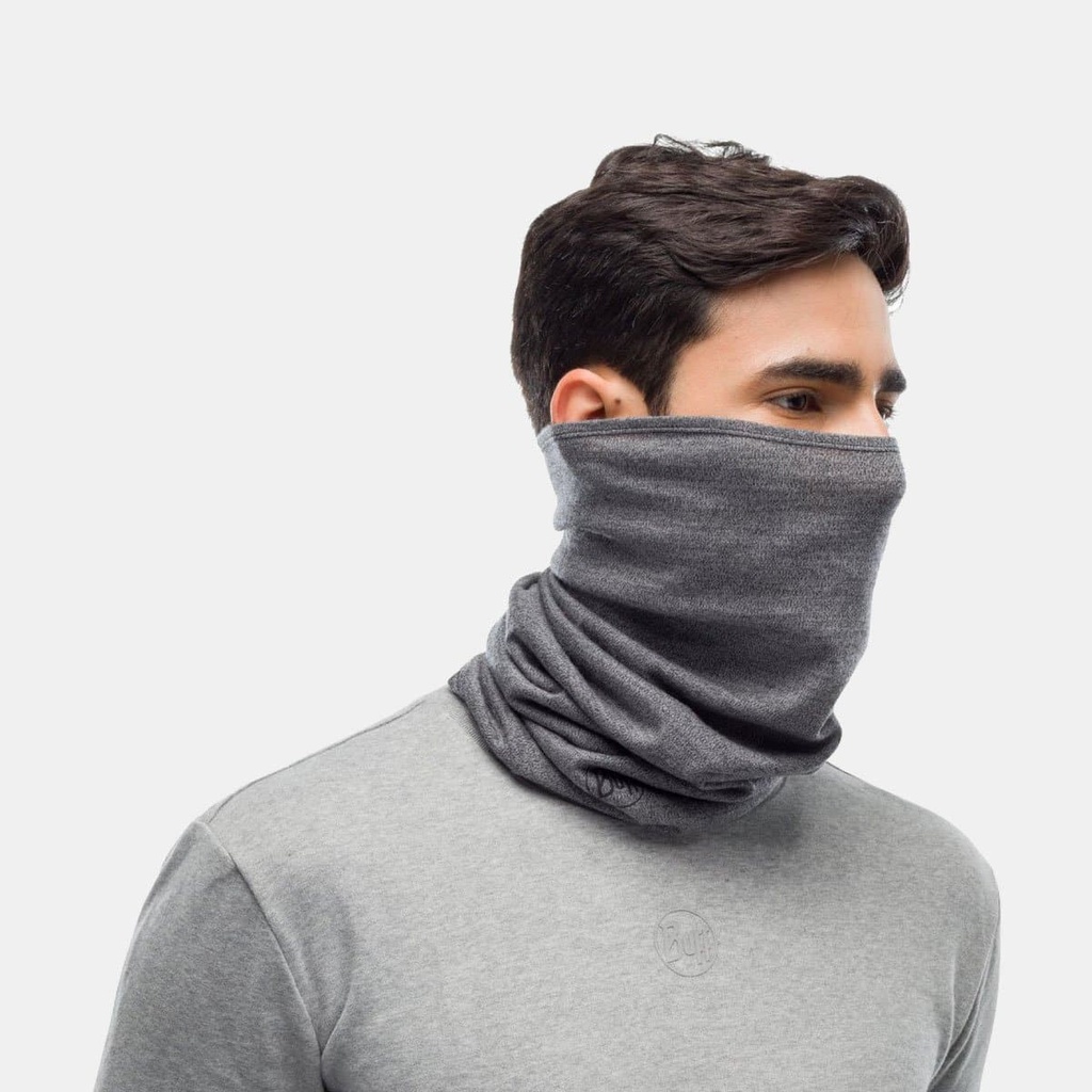 Midweight Merino Wool Tubular Light Grey Melange