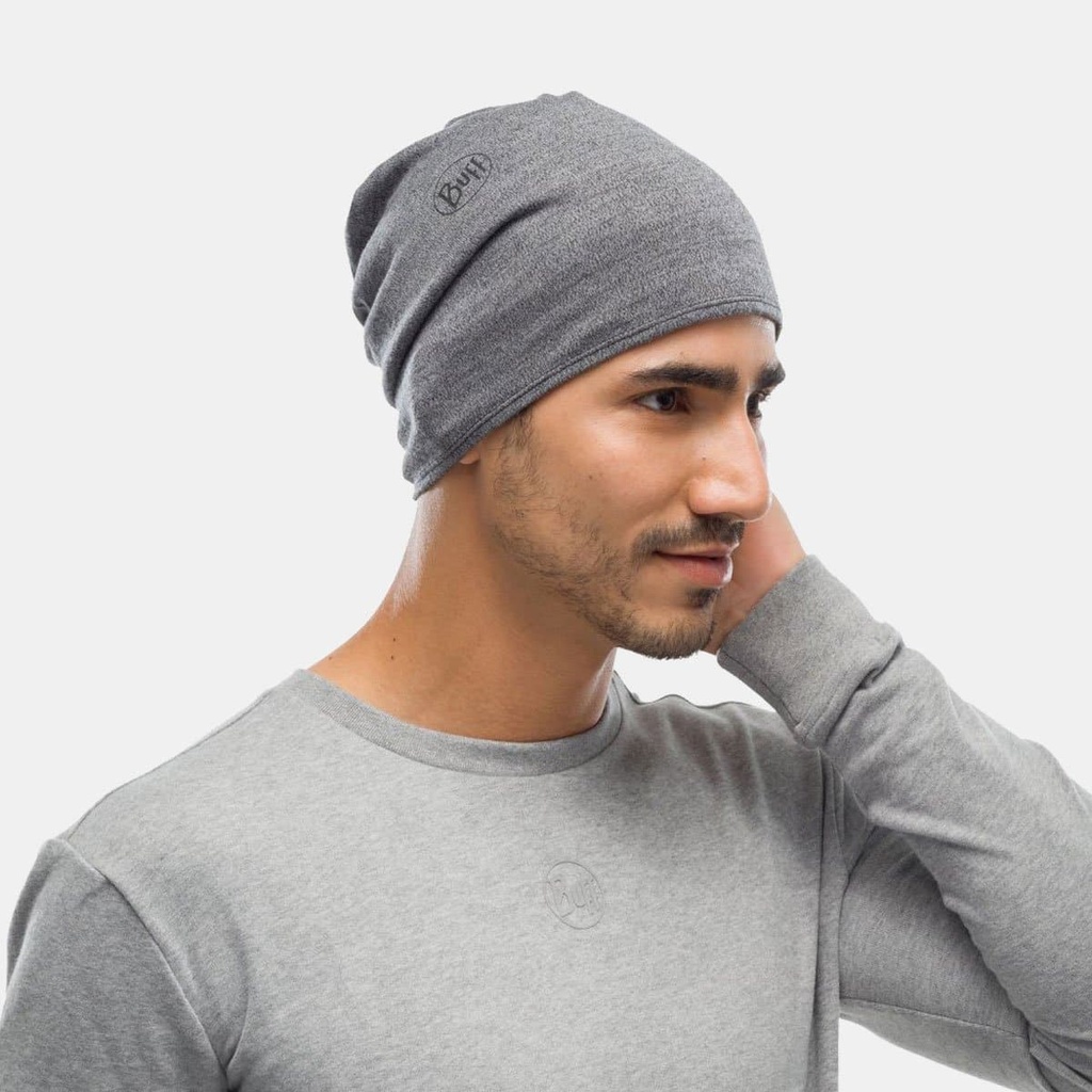 Midweight Merino Wool Tubular Light Grey Melange