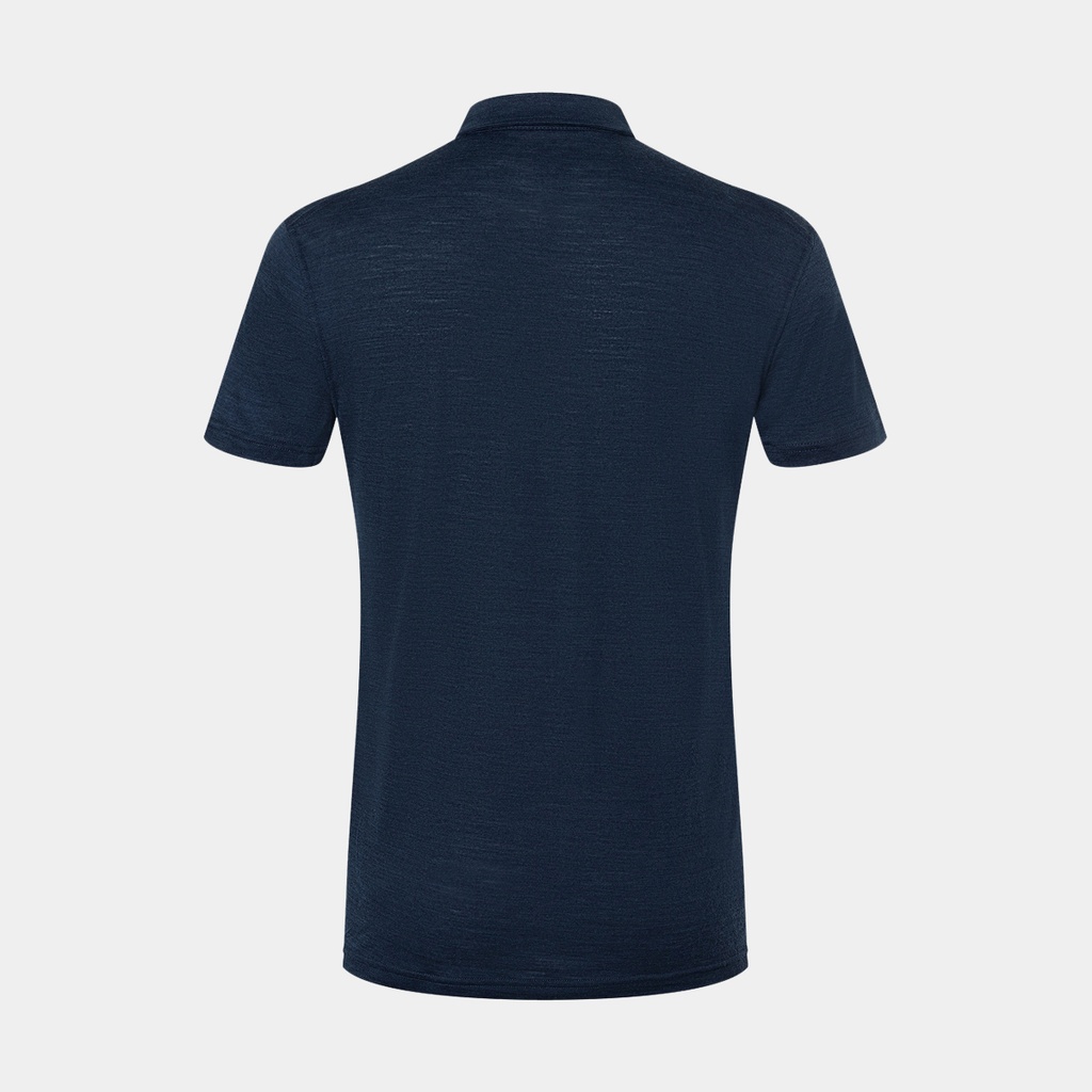 Travel Polo Blue Iris Melange